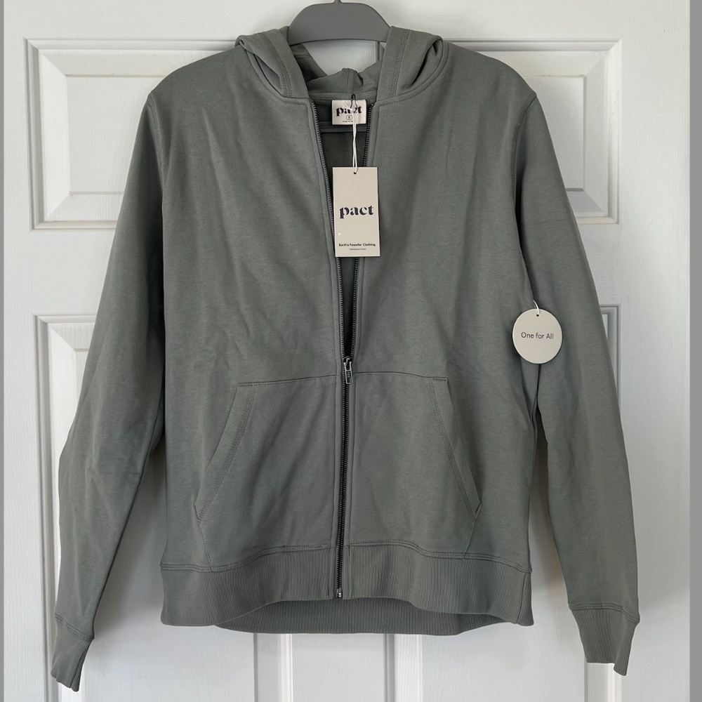 Pact organic zip up hoodie